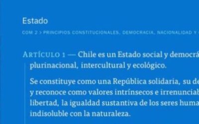 Artículo 1° de la nueva Constitución chilena