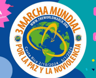 4/01/2025: en Madrid, Final de la 3° Marcha Mundial por la paz y la Noviolencia