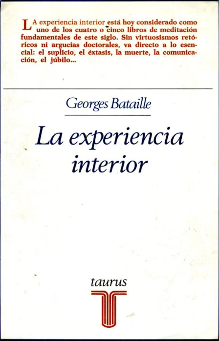 La experiencia interior
